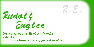 rudolf engler business card